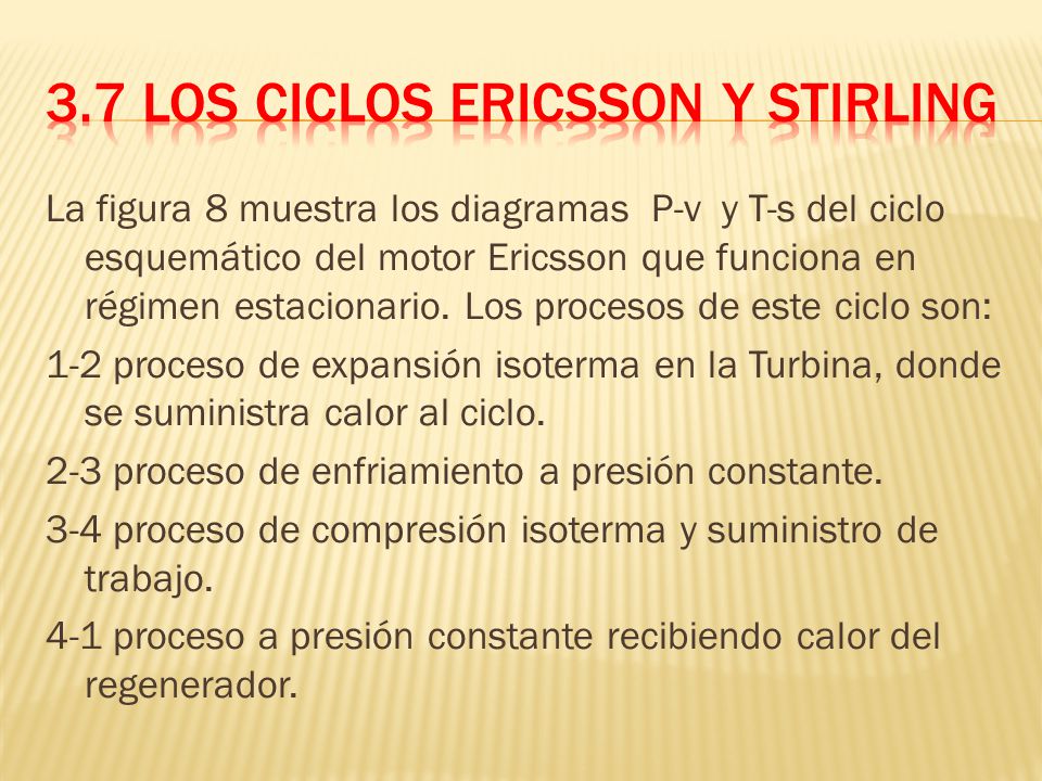 3.7 LOS CICLOS ERICSSON Y STIRLING