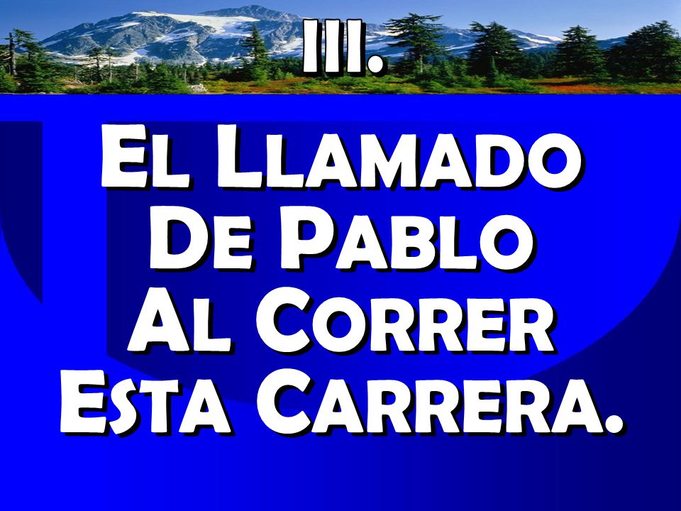 EL LLAMADO DE PABLO AL CORRER ESTA CARRERA.