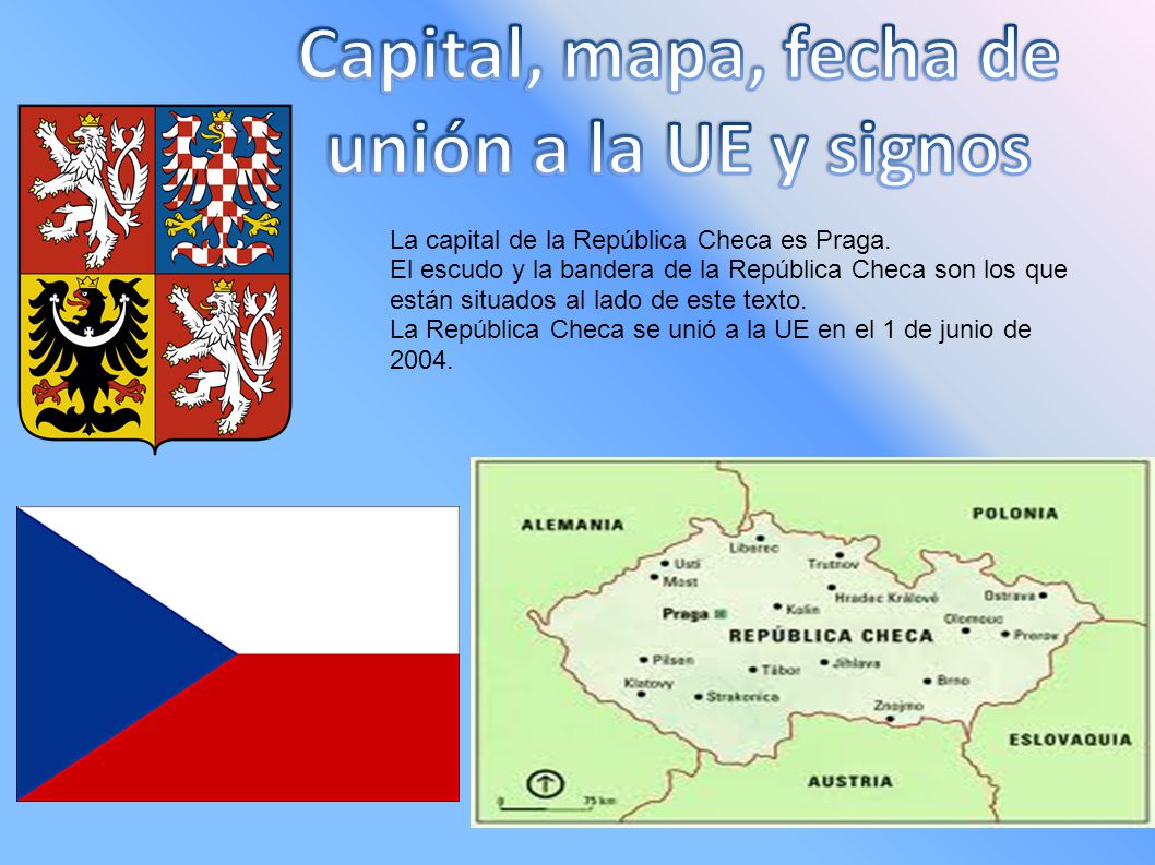 Capital, mapa, fecha de unión a la UE y signos