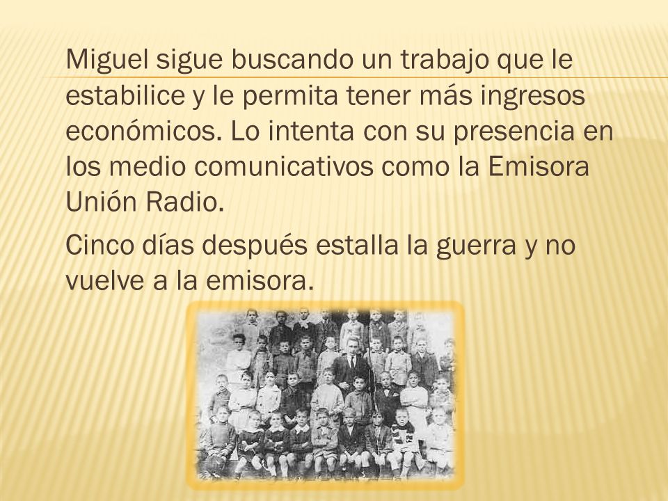 Miguel sigue buscando un trabajo que le estabilice y le permita tener más ingresos económicos.