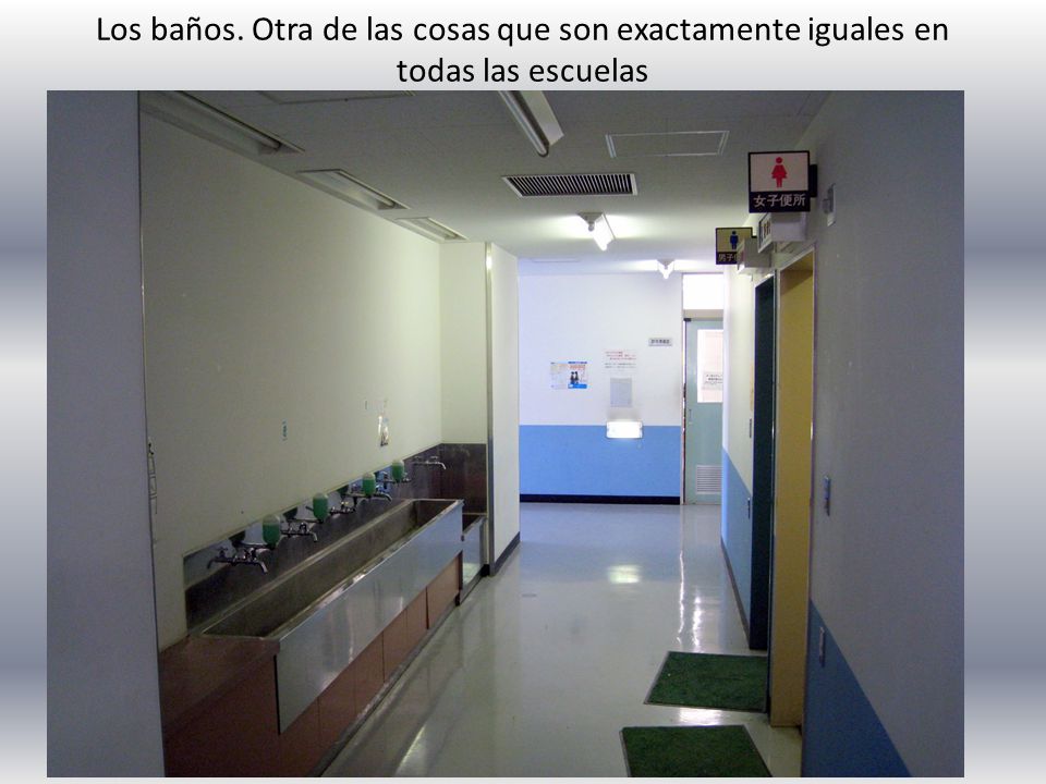 Los baños. Otra de las cosas que son exactamente iguales en todas las escuelas