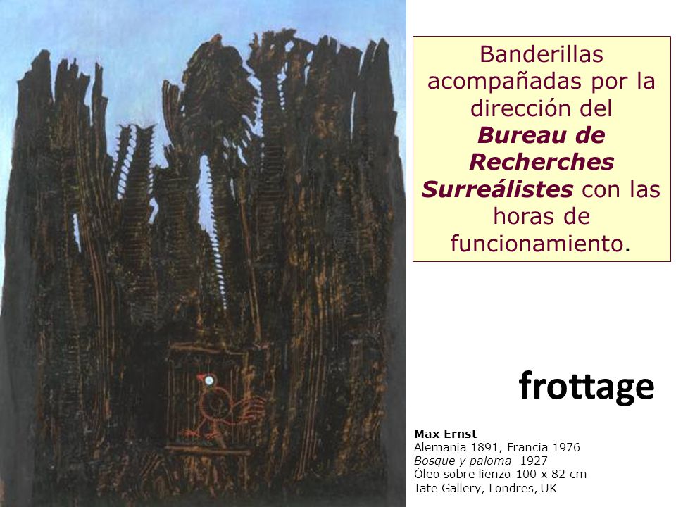 frottage Banderillas acompañadas por la dirección del
