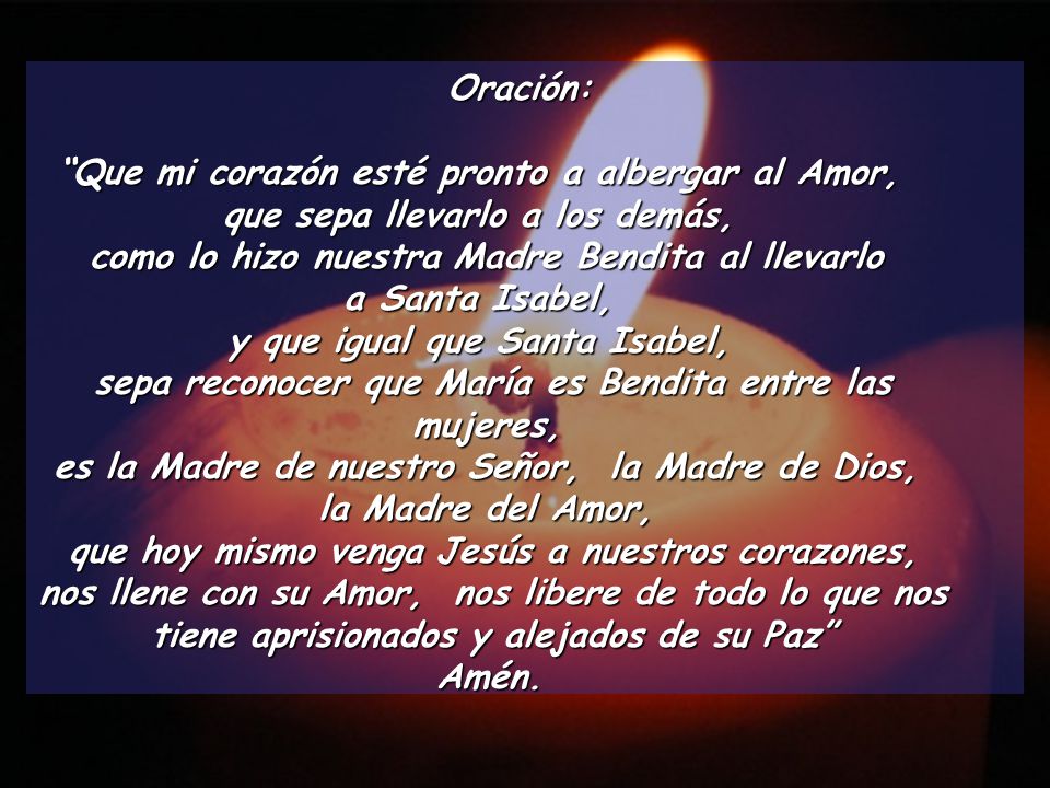 Que mi corazón esté pronto a albergar al Amor,