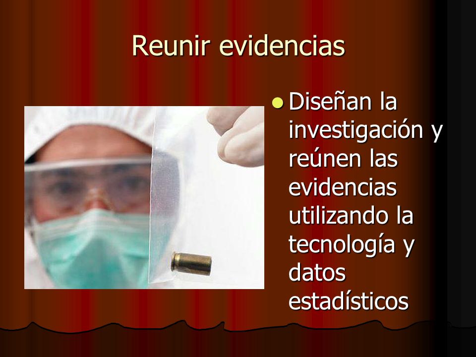 Reunir evidencias Diseñan la investigación y reúnen las evidencias utilizando la tecnología y datos estadísticos.