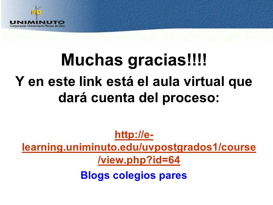 Y en este link está el aula virtual que dará cuenta del proceso: