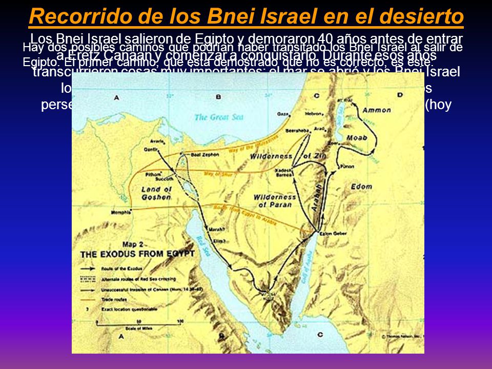 Recorrido de los Bnei Israel en el desierto