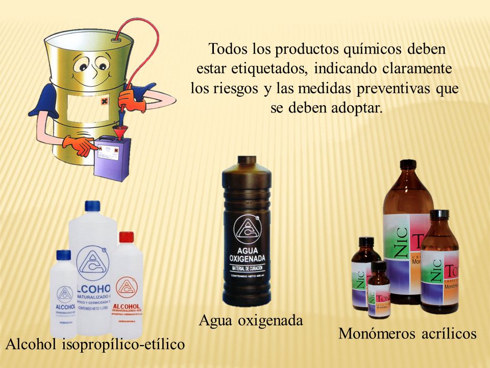 Todos los productos químicos deben