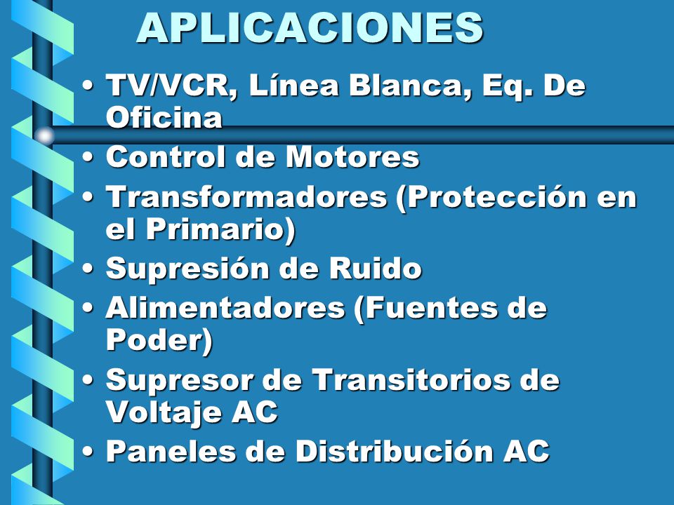 APLICACIONES TV/VCR, Línea Blanca, Eq. De Oficina Control de Motores