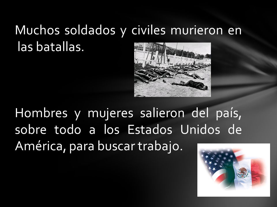 Muchos soldados y civiles murieron en las batallas