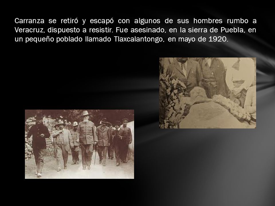 Carranza se retiró y escapó con algunos de sus hombres rumbo a Veracruz, dispuesto a resistir.