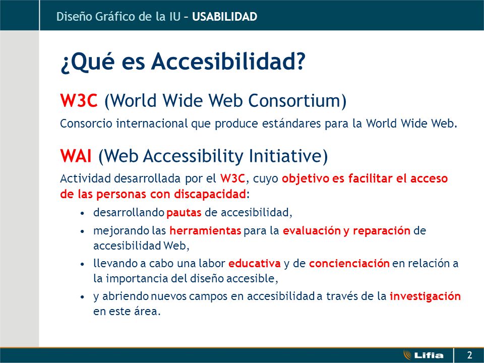 ¿Qué es Accesibilidad W3C (World Wide Web Consortium)