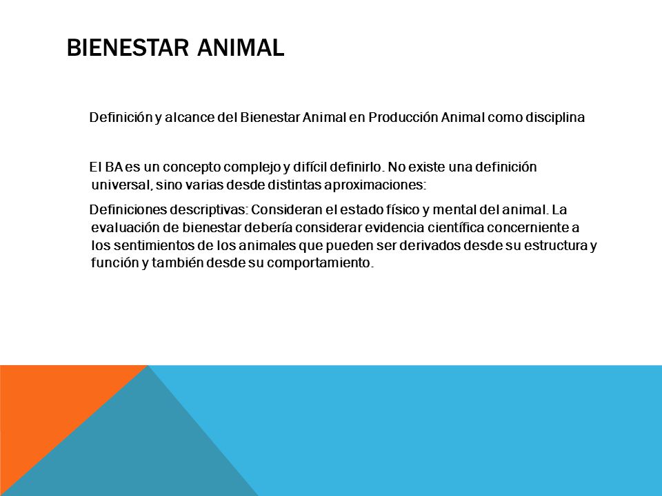 Bienestar animal