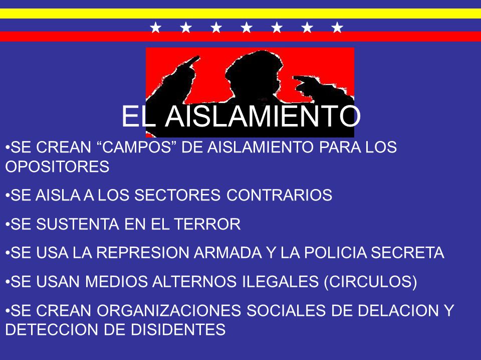 EL AISLAMIENTO SE CREAN CAMPOS DE AISLAMIENTO PARA LOS OPOSITORES
