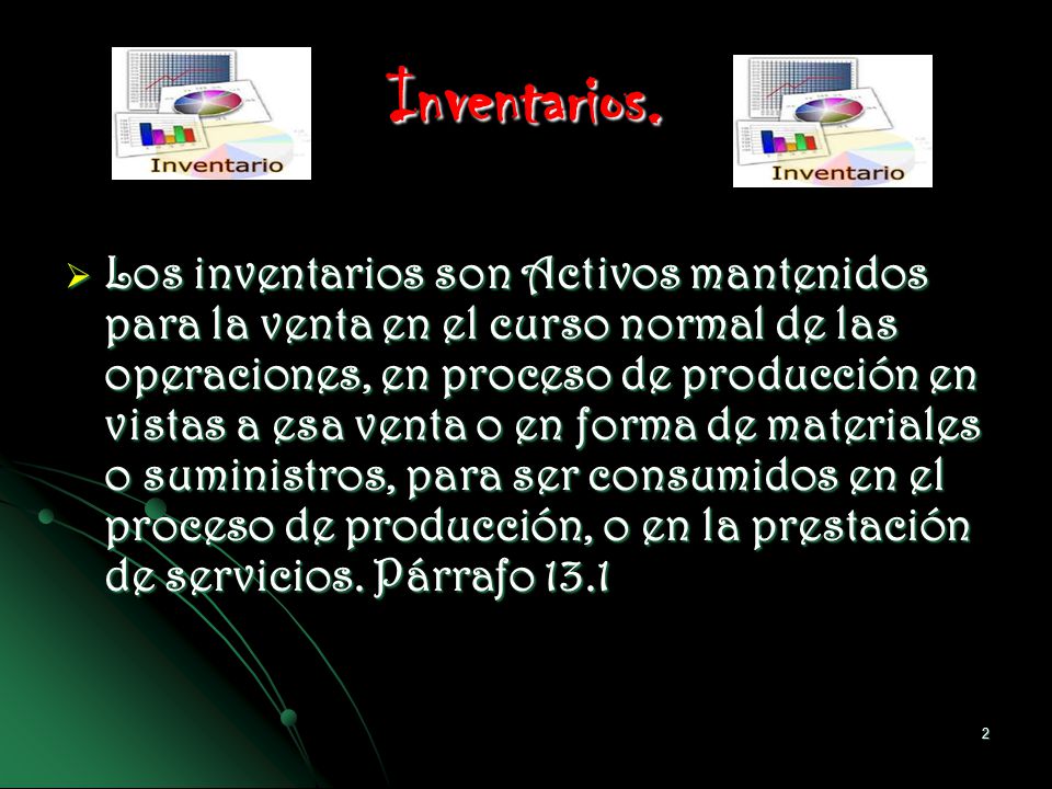 Inventarios.