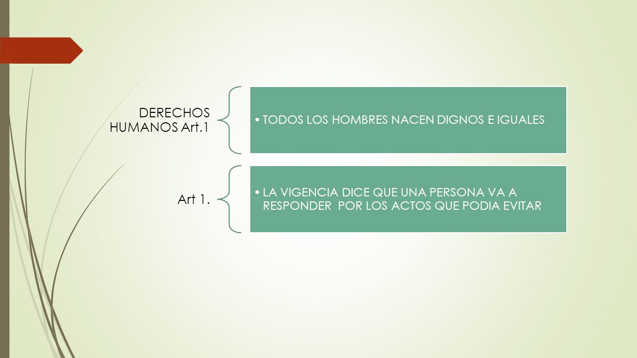 DERECHOS HUMANOS Art.1 Art 1. TODOS LOS HOMBRES NACEN DIGNOS E IGUALES