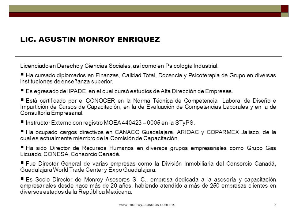 LIC. AGUSTIN MONROY ENRIQUEZ