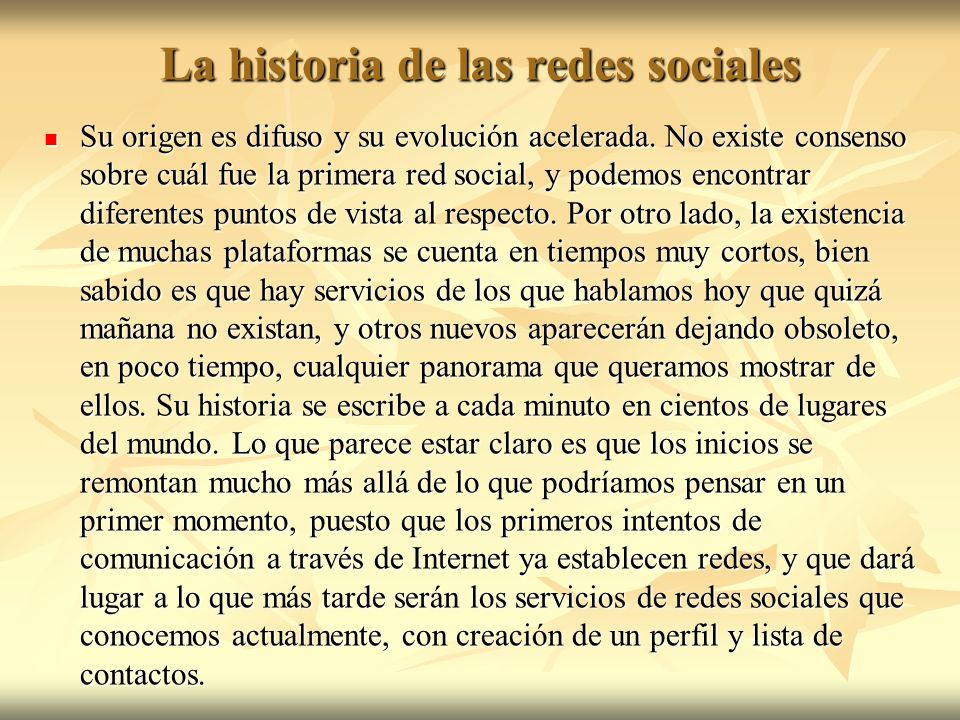 La historia de las redes sociales