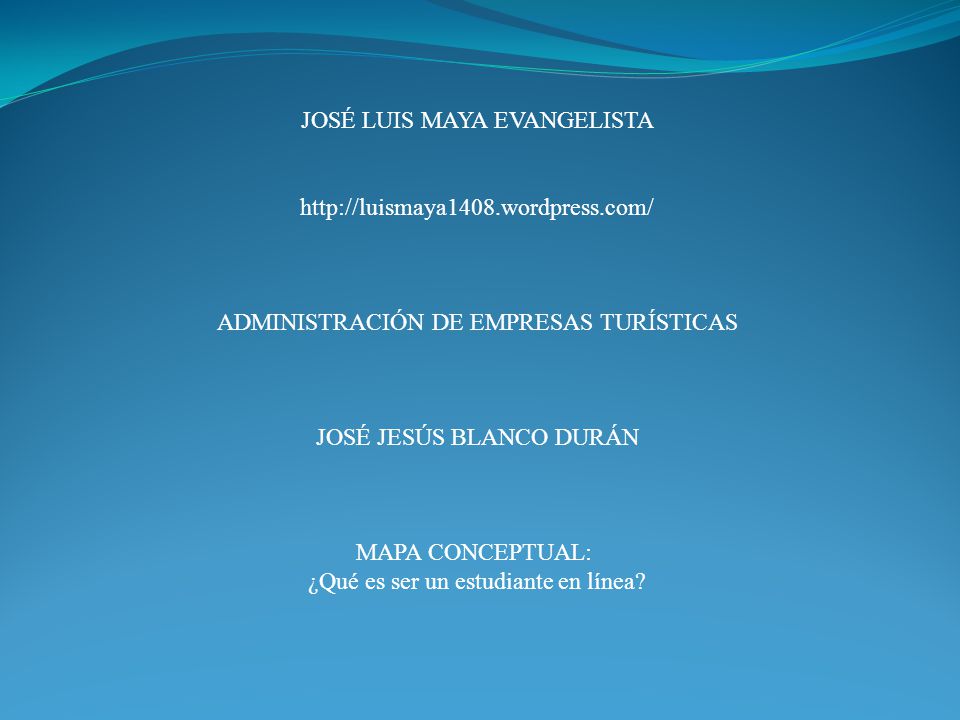 JOSÉ LUIS MAYA EVANGELISTA