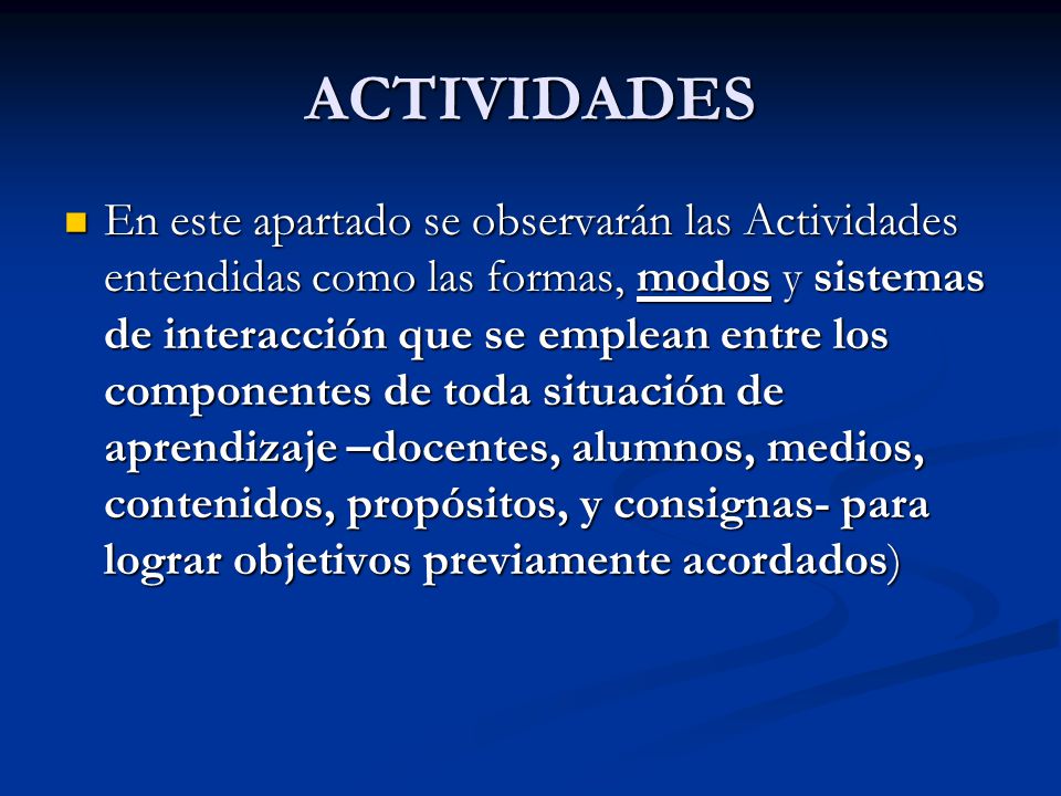 ACTIVIDADES
