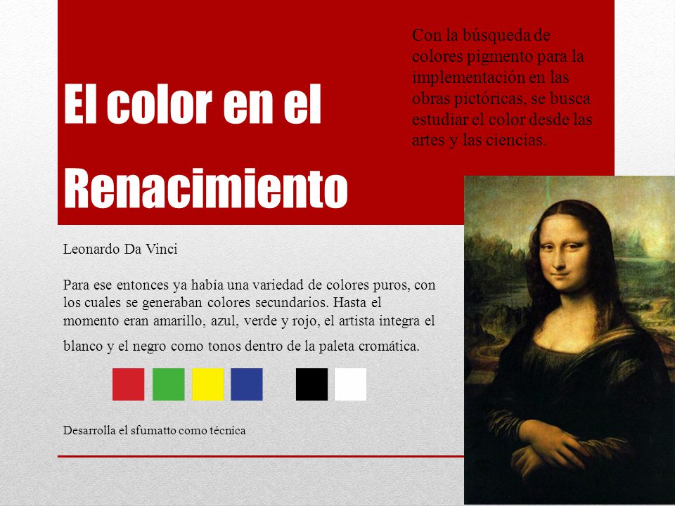 El color en el Renacimiento