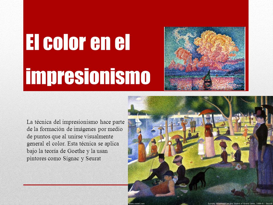 El color en el impresionismo