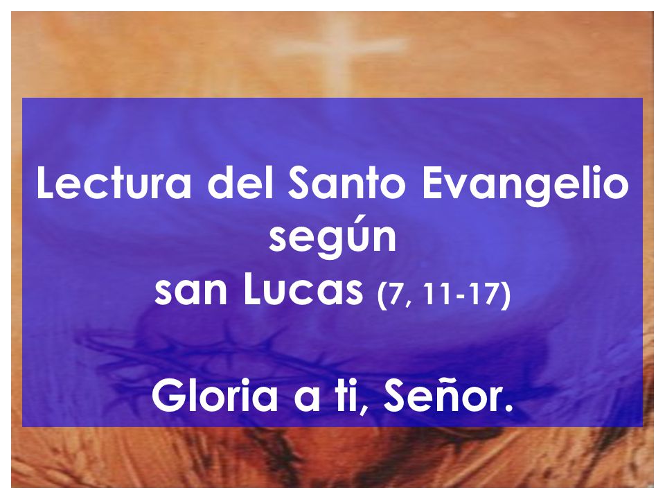 Lectura del Santo Evangelio según