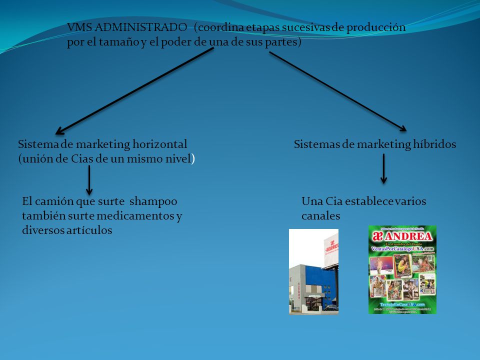 VMS ADMINISTRADO (coordina etapas sucesivas de producción por el tamaño y el poder de una de sus partes)