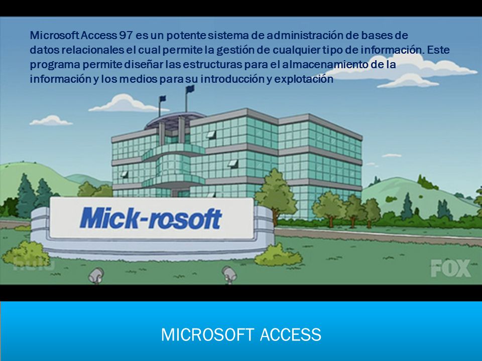 Microsoft Access 97 es un potente sistema de administración de bases de
