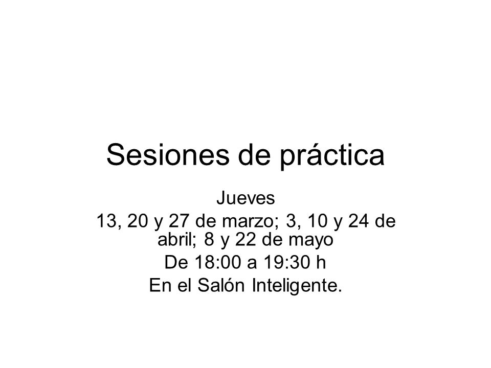 Sesiones de práctica Jueves