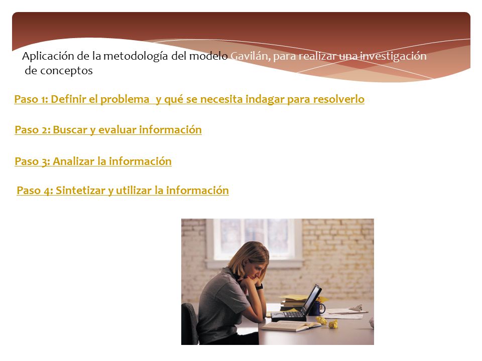 Aplicación de la metodología del modelo Gavilán, para realizar una investigación