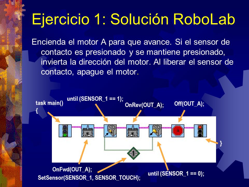 Ejercicio 1: Solución RoboLab