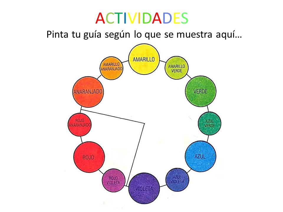 ACTIVIDADES Pinta tu guía según lo que se muestra aquí…