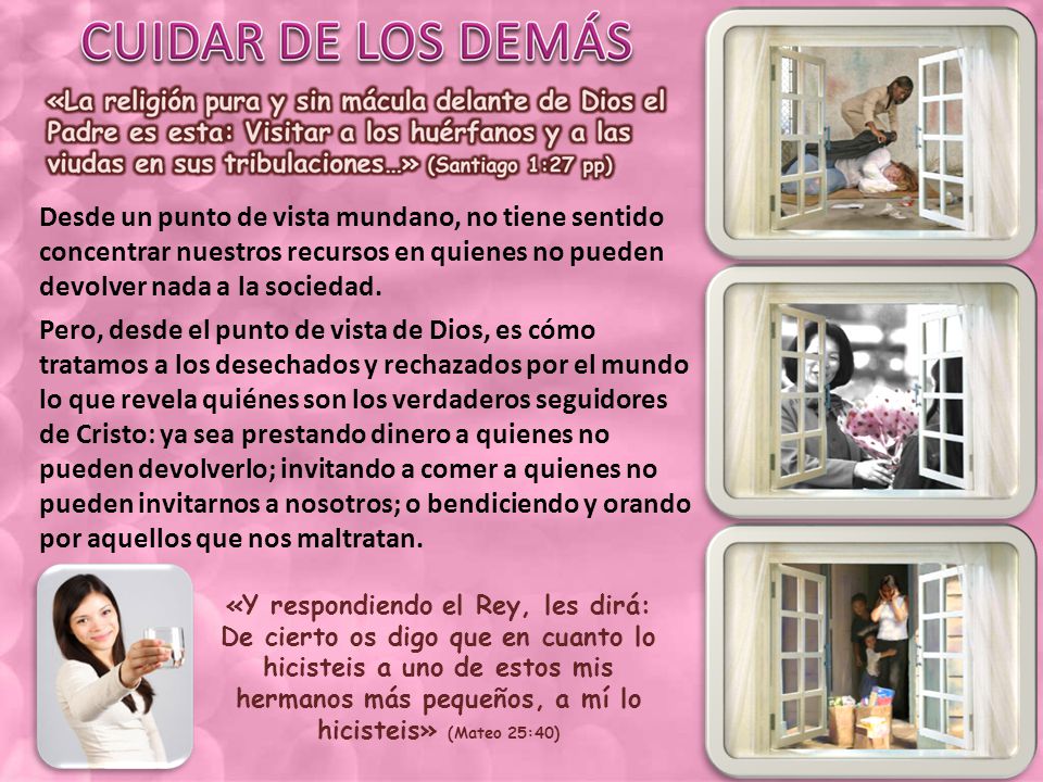 Desde un punto de vista mundano, no tiene sentido concentrar nuestros recursos en quienes no pueden devolver nada a la sociedad.