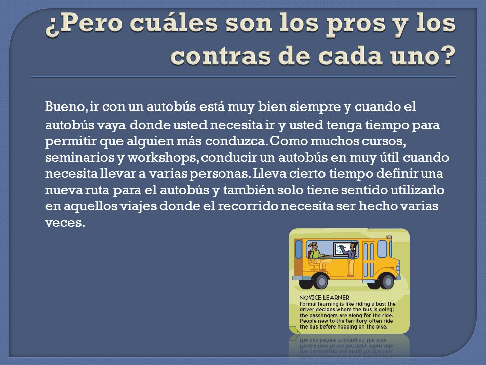 ¿Pero cuáles son los pros y los contras de cada uno