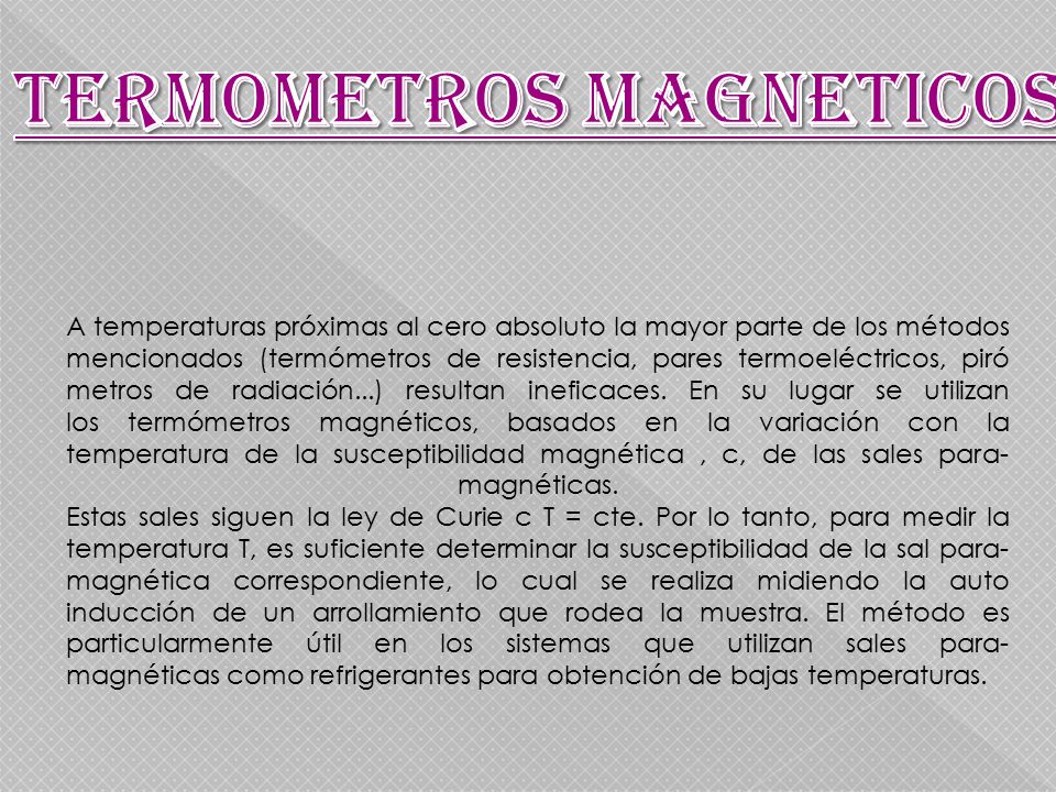 TERMOMETROS MAGNETICOS