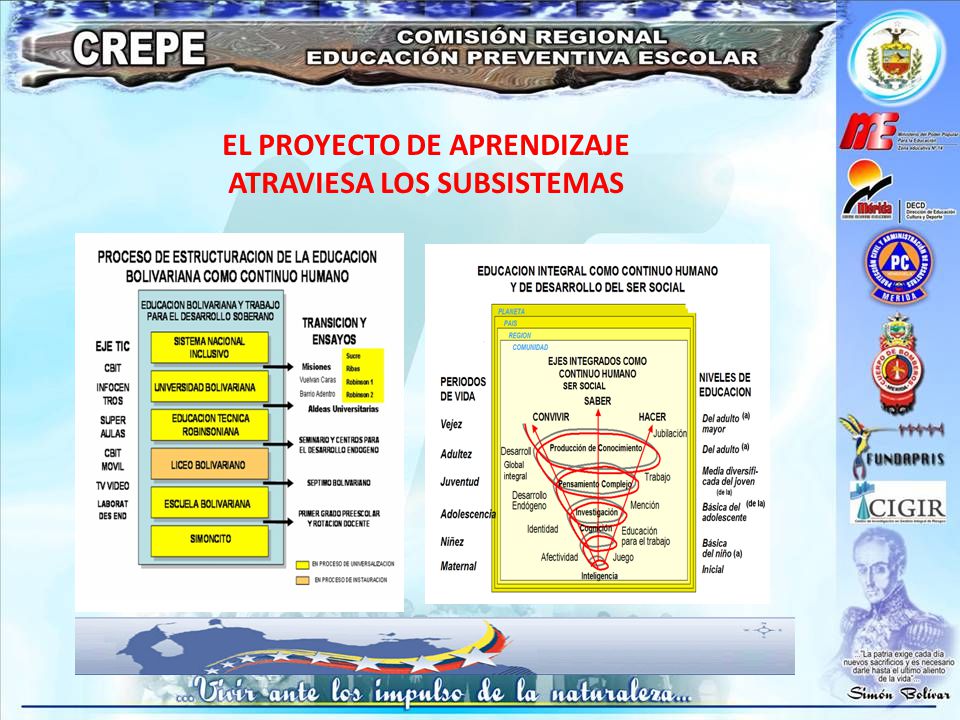 EL PROYECTO DE APRENDIZAJE ATRAVIESA LOS SUBSISTEMAS