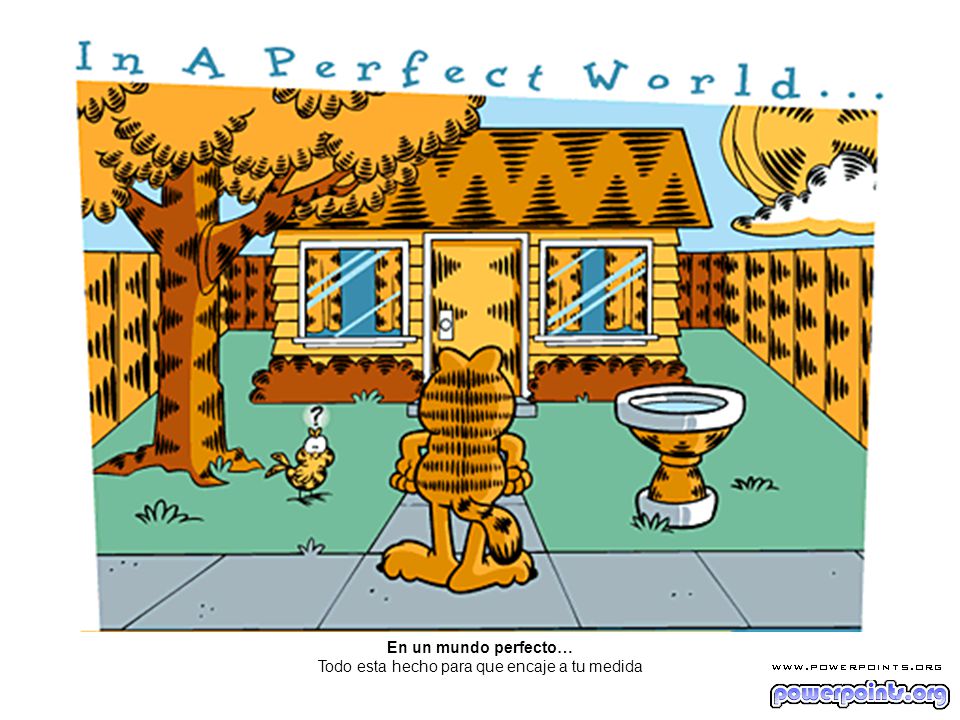 En un mundo perfecto… Todo esta hecho para que encaje a tu medida
