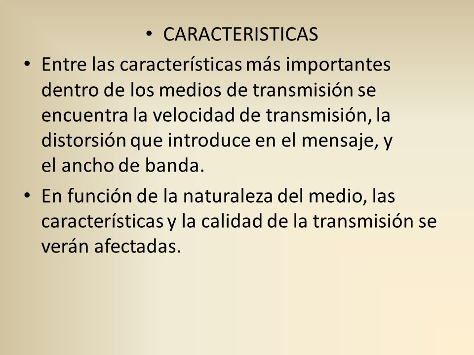 CARACTERISTICAS