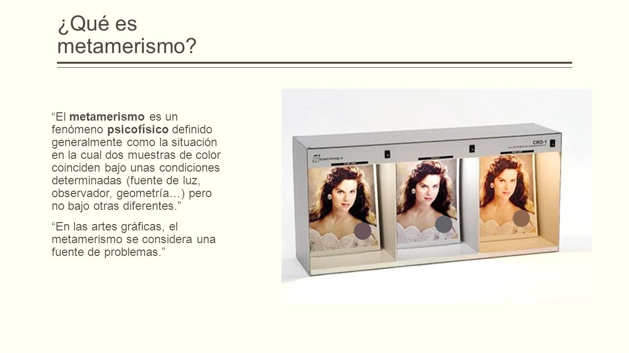 ¿Qué es metamerismo