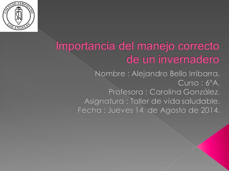 Importancia del manejo correcto de un invernadero