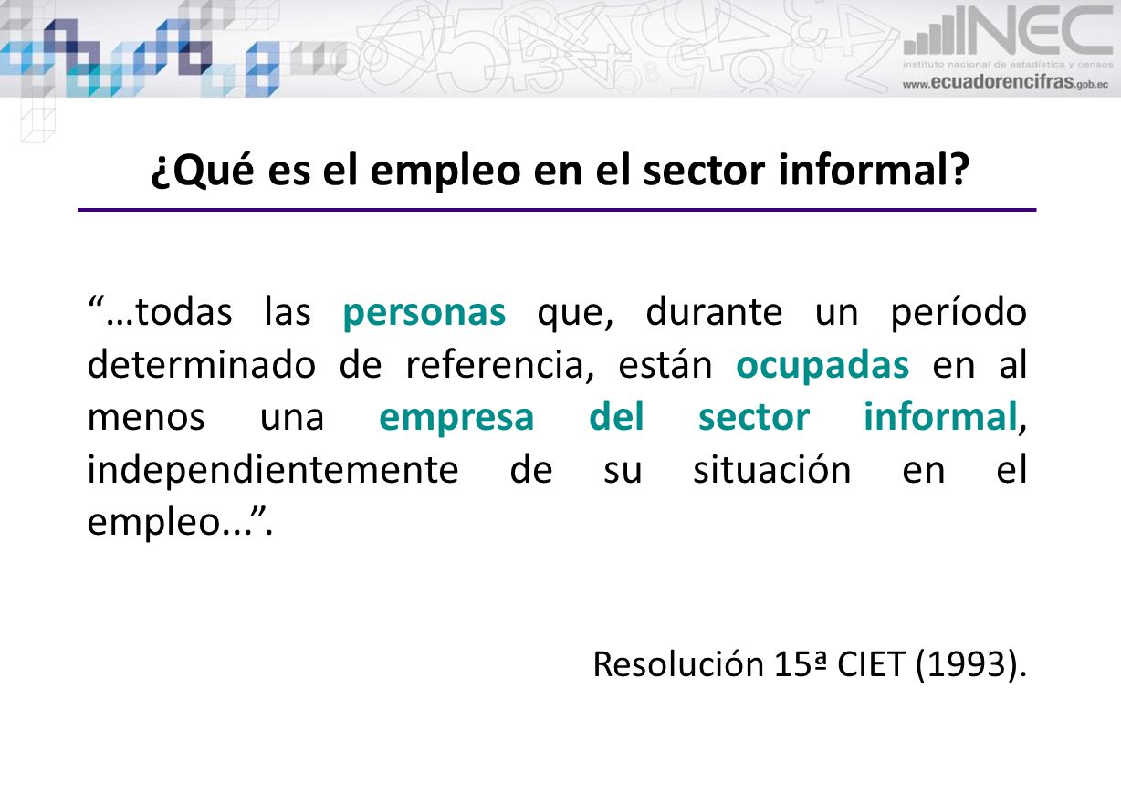 ¿Qué es el empleo en el sector informal