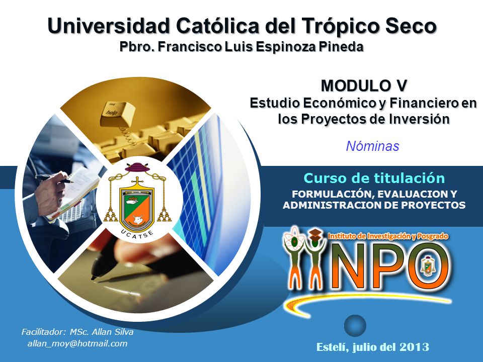 MODULO V Estudio Económico y Financiero en los Proyectos de Inversión