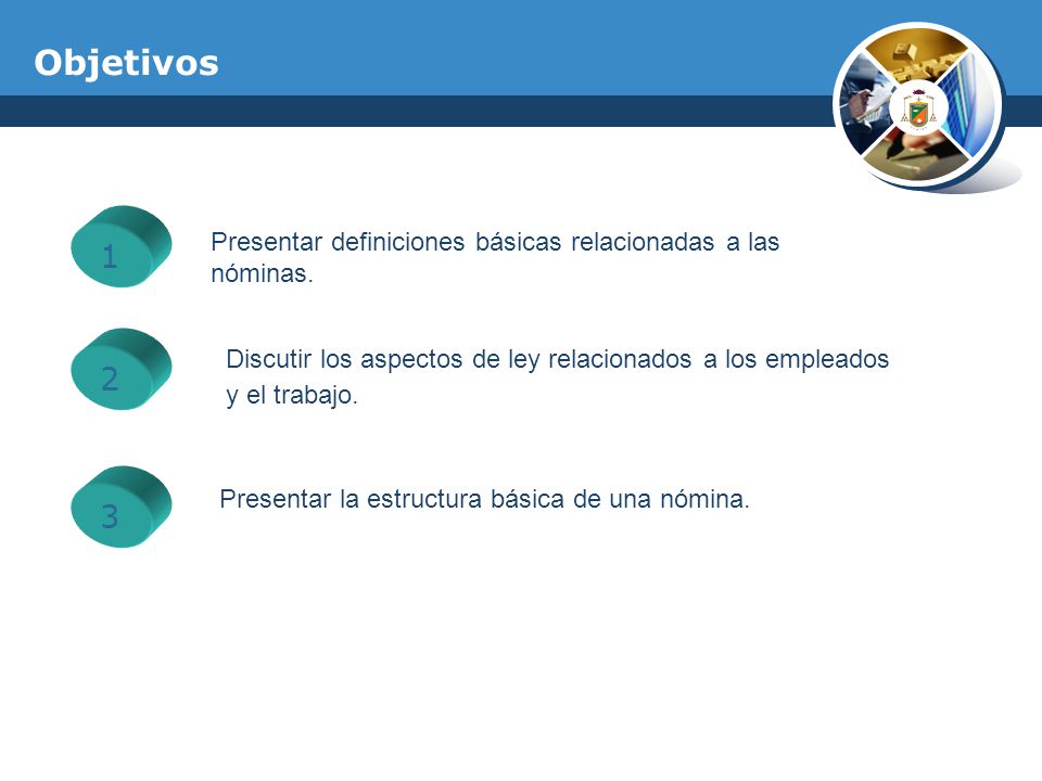 Presentar la estructura básica de una nómina.