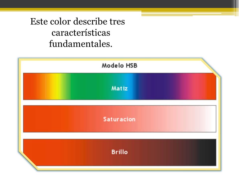 Este color describe tres características fundamentales.