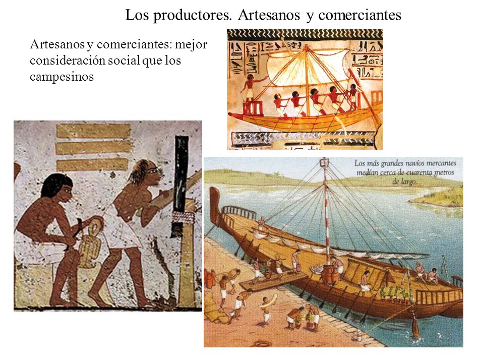 Los productores. Artesanos y comerciantes