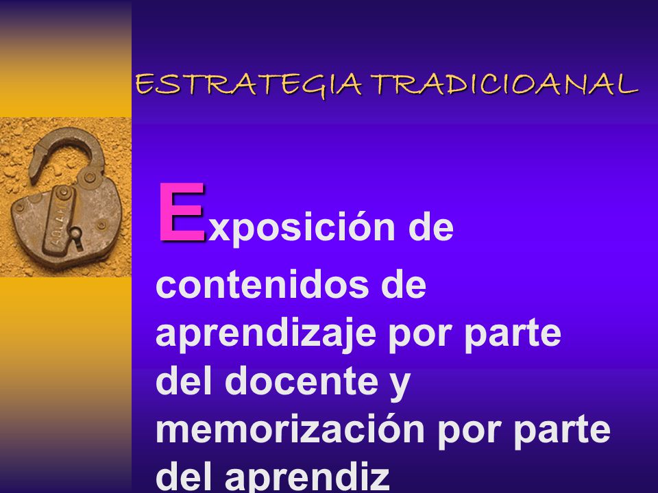 ESTRATEGIA TRADICIOANAL