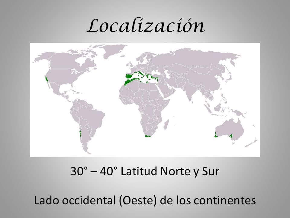 Lado occidental (Oeste) de los continentes
