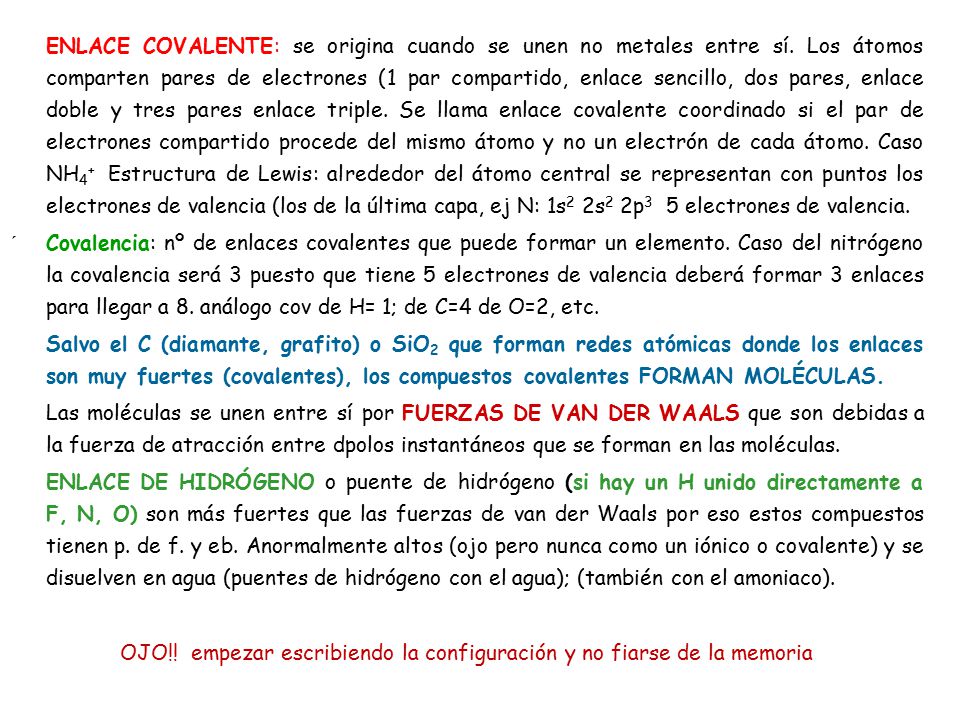 OJO!! empezar escribiendo la configuración y no fiarse de la memoria