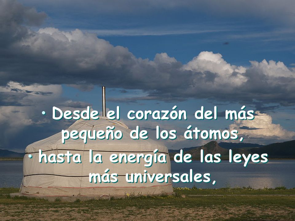 Desde el corazón del más pequeño de los átomos,