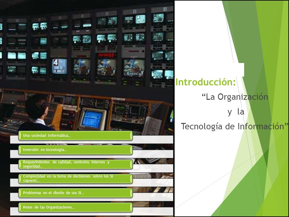 La Organización y la Tecnología de Información